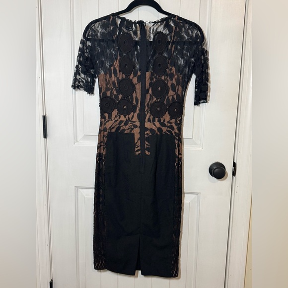 Byron Lars Black Lace Midi Dress - Picture 4 of 11